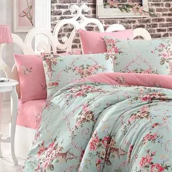 Комплект пододеяльников для взрослых, двойной аланур, розовый