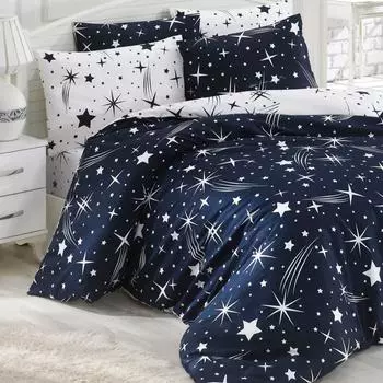 Комплект пододеяльников для взрослых, двойной Halley, темно-синий