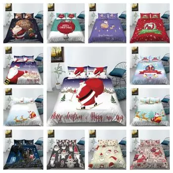 Комплект пододеяльников, домашнее постельное белье, уникальный дизайн, рождественский домашний текстиль, комплект одеял высокого качества UK Single 135x200cm