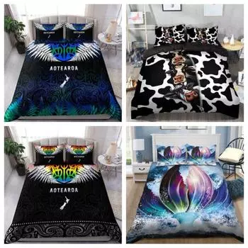 Комплект пододеяльников Футболка Tmarc Be A Mermaid and Make Waves Комплект постельного белья от SUN DQB Наволочка Single 135x200cm