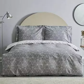 Комплект пододеяльников Karaca Home Colby Grey из 100% хлопка, одинарный