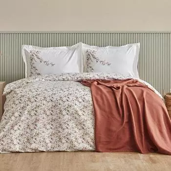 Комплект пододеяльников Karaca Home Mizu из 100% хлопка двойного пике