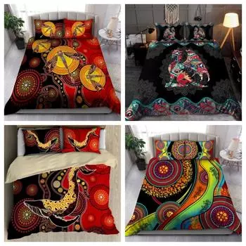 Комплект пододеяльников Love Bass Fish в античной золотой рамке с 3D принтом наволочка для постельного белья Single 135x200cm