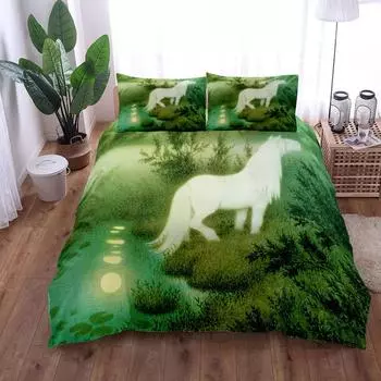 Комплект пододеяльников с цветочным принтом и птицами King Queen Double Full Twin Single Size Duvet Cover Наволочка Комплект постельного белья EU single(135x200cm)