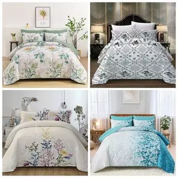 Комплект пододеяльников с цветочным принтом, пододеяльник, комплект постельного белья, одинарные двойные наволочки King King Single 135x200cm