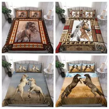 Комплект пододеяльников Tmarc Tee Customzie Name Viking 3D с 3D принтом по всей поверхности, чехол для постельного белья Single 135x200cm