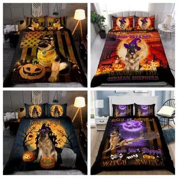 Комплект пододеяльников Tmarc Tee Fenrir Wolf - Valknut and Rune - Комплект постельного белья Viking Quilt Single 135x200cm