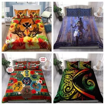 Комплект пододеяльников Tmarc Tee Удивительный полинезийский Тики Гавайский стиль Постельное белье Комплект постельного белья Single 135x200cm