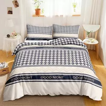 Комплект пододеяльников в богемном стиле, темно-синий, с геометрическим узором, в этническом стиле бохо, белый, двуспальный, размера «king-size», полиэстеровый стеганый чехол 70x133cm 2pcs