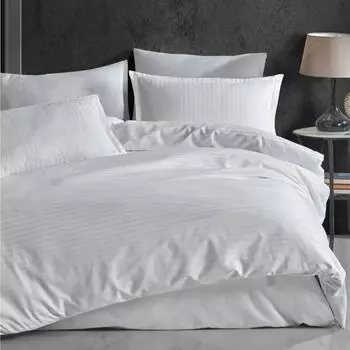 Комплект пододеяльников в полоску из 100 % хлопка, одинарный