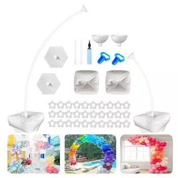 Комплект подставки для воздушных шаров, свободная гибкая форма, стабильная, надежная, простая установка, полуарочная подставка для воздушных шаров, аксессуары для свадебной вечеринки A