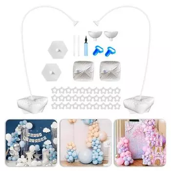 Комплект подставки для воздушных шаров, свободная гибкая форма, стабильная, надежная, простая установка, полуарочная подставка для воздушных шаров, аксессуары для свадебной вечеринки A