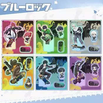 Комплект подставок для скейтборда Blue Lock серии Rainbow Film, акриловый орнамент Isagi Yoich