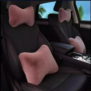 Комплект подушек-подголовников для автомобиля, поддержка шеи, талии и костей One universal headrest серый