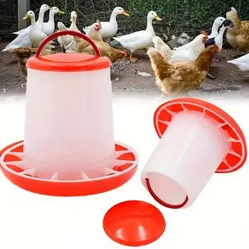 Комплект подвесных кормушек для цыплят и перепелов, кормушка для цыплят и емкость для воды для курятника на открытом воздухе, комплект для кормления птицы