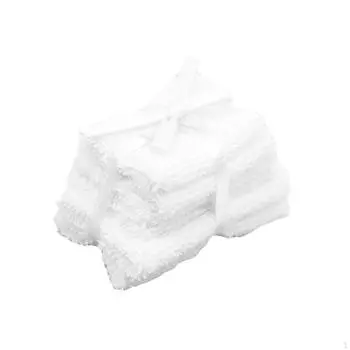 Комплект полотенец для кукольного домика, миниатюрные банные полотенца для кукольного домика, аксессуары для гостиной 1/6 1/12 белый