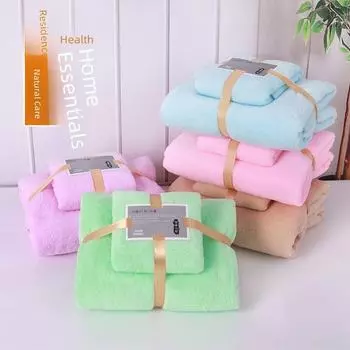 Комплект полотенец для матери и ребенка: Впитывающий, быстросохнущий, идеальный подарок на свадьбу и особые случаи. 2Pcs/set синий