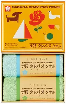 Комплект полотенец Stylem Sakura Crepas, хлопок, синий, Takisada-Osaka CR1206-BL