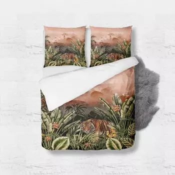 Комплект постельного белья African Safari King Queen Double Full Twin Single Size Teal Duvet Cover Set 150x200cm