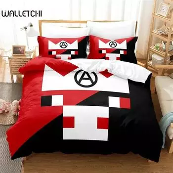 Комплект постельного белья Alex Technoblade, пододеяльник, одеяло, комплект постельного белья, пододеяльник, наволочка, размер King Queen Twin для мальчиков и девочек для взрослых 135x200cm 2pcs