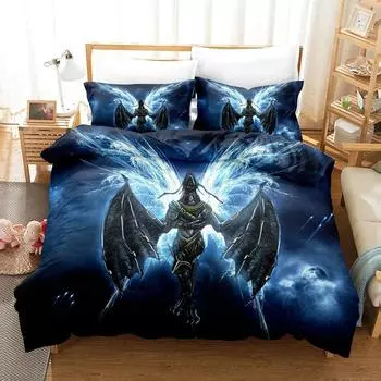 Комплект постельного белья Angel Single Twin Full Queen King Size Комплект постельного белья Fallen Angel Aldult Kid Bedroom Duvetcover Sets 3D Print 001 70x133cm 2pcs
