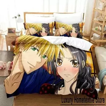 Комплект постельного белья Anime Maid Sama Misaki, пододеяльник, постельный комплект, пододеяльник, наволочка, одеяло размера king-size, комплект постельного белья для мальчиков и взрослых, размер S 70x133cm 2pcs