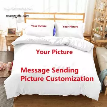 Комплект постельного белья ASTRO BOT Single Twin Full Queen King Size Комплект постельного белья для взрослых и детей, набор пододеяльников с 3D-принтом, простыня с рисунком аниме S AU Single(140x210cm)