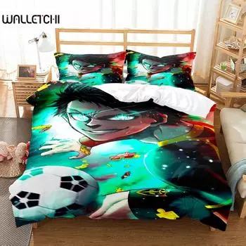 Комплект постельного белья Blue Lock Metavision Duvet Cover Set King Queen Double Full Twin Single Size EU single(135x200cm)