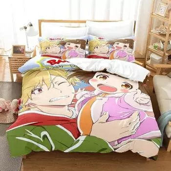 Комплект постельного белья Buddy Daddies с 3D-принтом, пододеяльник, одеяло, комплект постельного белья, наволочка, размер King Queen Twin для мальчиков и девочек для взрослых 135X200cm-2pcs