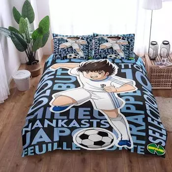 Комплект постельного белья Captain Tsubasa Duvet Cover Set King Queen Double Full Twin Single Size 70x133cm 2pcs