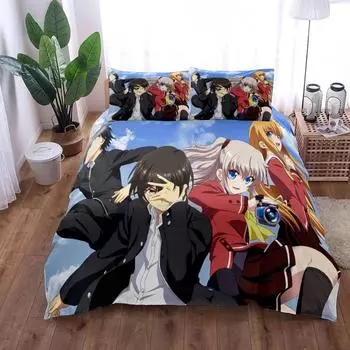 Комплект постельного белья Charlotte Comics без простыни King Queen Double Full Twin Single Size 70x133cm 2pcs