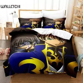 Комплект постельного белья Code Geass Single Twin Full Queen King Size Bed Set Adult Kids Bedroom Duvet cover Sets 3D Print Anime Bed Set 70x133cm 2pcs