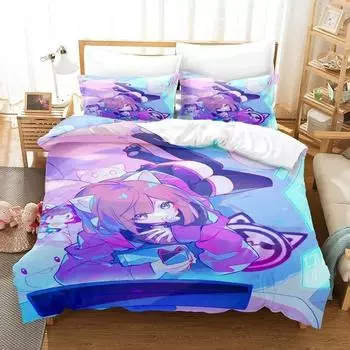 Комплект постельного белья Cytus II, односпальная кровать, двуспальная кровать размера «king-size», комплект постельного белья для взрослых и детей, комплект простыней с 3D-принтом и рисунком аниме 70x133cm 2pcs