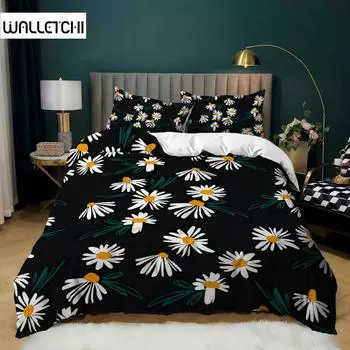 Комплект постельного белья Daisy Natural Daisy Комплект постельного белья Small Fresh Flower Тема пододеяльник из микрофибры Queen King Size пододеяльник EU single(135x200cm)