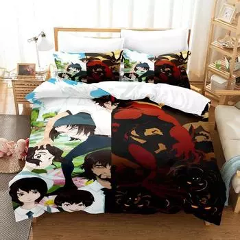 Комплект постельного белья Devilman Crybaby Single Twin Full Queen King Size Комплект постельного белья Aldult Kid Bedroom Duvetcover Sets 3D Anime kawaii постельное белье 70x133cm 2pcs