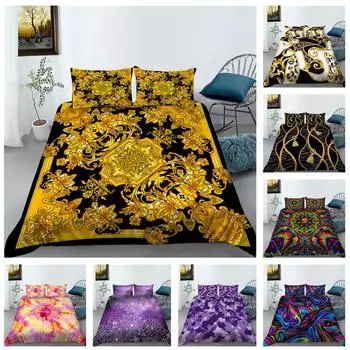 Комплект постельного белья для дома с цифровой печатью на 3D-принтере, комплект постельного белья и наволочек для спальни, односпальная/двуспальная кровать, полноразмерное украшение для дома Baby 100x135cm