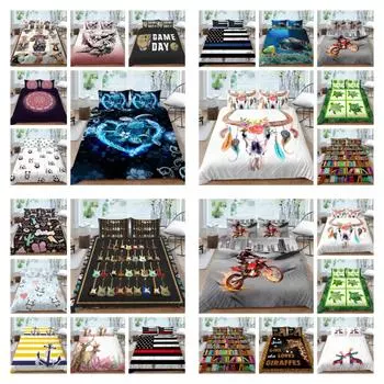Комплект постельного белья для домашнего декора, комплект постельного белья, 3D креативное мягкое постельное белье, пододеяльник, пододеяльник из микрофибры UK Single 135x200cm