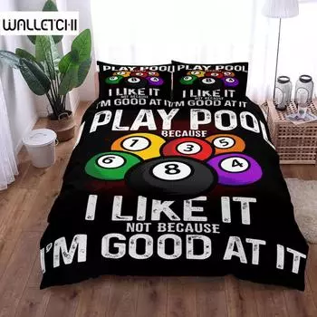 Комплект постельного белья для игры в бильярд King Queen Double Full Twin Single Size EU single(135x200cm)