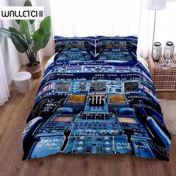 Комплект постельного белья для кабины пилота Airbus A380 King Queen Double Full Twin Single Size EU single(135x200cm)