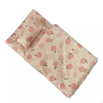 Комплект постельного белья для кукол с матрасом, одеялом и подушками Колыбельки розовый