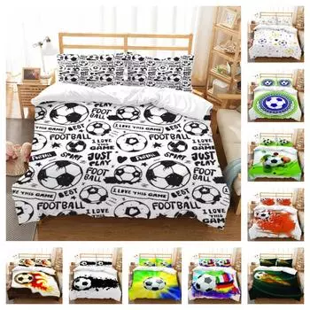 Комплект постельного белья для мальчика-подростка, пододеяльник, мягкое покрывало, высокое качество, одеяло, пододеяльник, домашнее постельное белье на молнии, мягкая наволочка UK Single 135x200cm