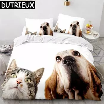 Комплект постельного белья для собак сиба-ину, пододеяльник для собак, двуспальная кровать размера «king-size», односпальная кровать для детей и мальчиков, домашний декор, индивидуальный пододеяльник EU single(135x200cm)