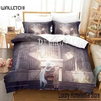 Комплект постельного белья Game DEEMO II Single Twin Full Queen King Size для взрослых и детей, комплект пододеяльников, комплект простыней с 3D-аниме 70x133cm 2pcs