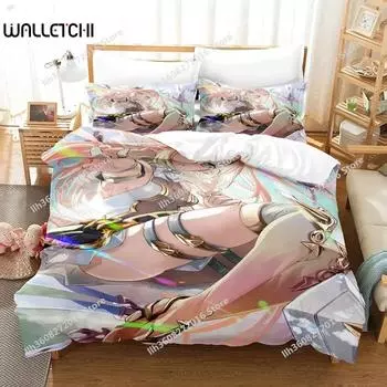 Комплект постельного белья Game Epic Seven Single Twin Full Queen King Size для взрослых и детей, комплект пододеяльников, комплект простыней с 3D-аниме 70x133cm 2pcs