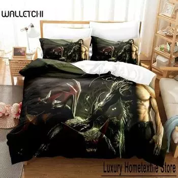 Комплект постельного белья Game The Darkness Single Twin Full Queen King Size для взрослых и детей, пододеяльник, комплект простыней с 3D-аниме 70x133cm 2pcs