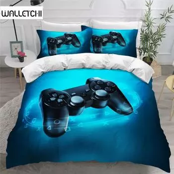 Комплект постельного белья Gamer для мальчиков, игровой комплект постельного белья для подростков, чехол для видеоигр, чехол для PlayStation King Size, 2/3 шт., пододеяльник EU single(135x200cm)