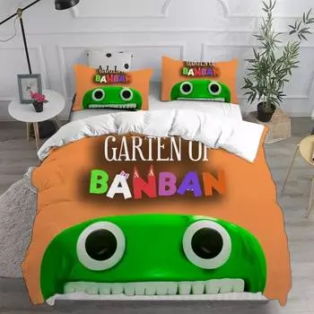 Комплект постельного белья Garten of Banban, наборы пододеяльников Banban с 3D-принтами, наволочки для игровых одеял, односпальные кровати размера «king-size» и «king-size» для детей 135x200cm 2pcs