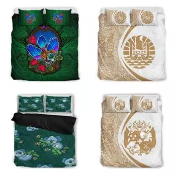 Комплект постельного белья «Гавайская золотая черепаха и гибискус» Наволочка Single 135x200cm