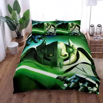 Комплект постельного белья General Grievous Duvet Cover Set King Queen Double Full Twin Single Size 70x133cm 2pcs