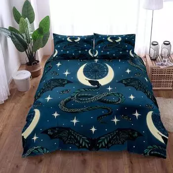 Комплект постельного белья Gothic Moon King Queen Double Full Twin Single Size 230x230cm